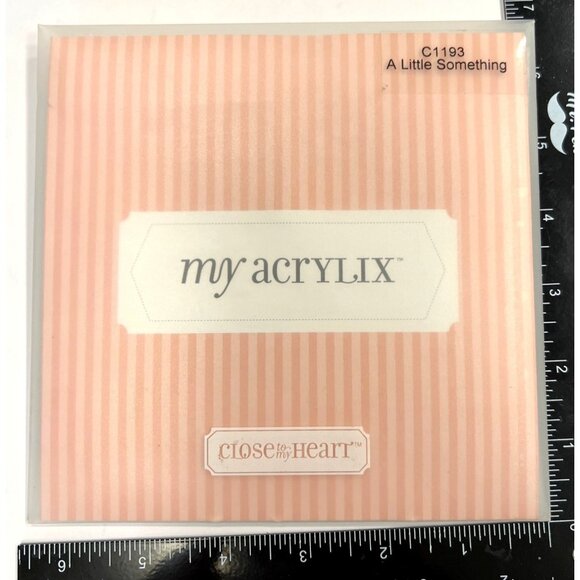 Close To My Heart My Acrylix A Little Something Clear Stamps Set C1193 love - Picture 1 of 4